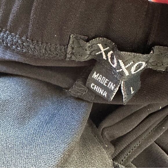 XOXO Black Jersey Tie Around Neck Evening Long Maxi Dress LARGE - Picture 11 of 11